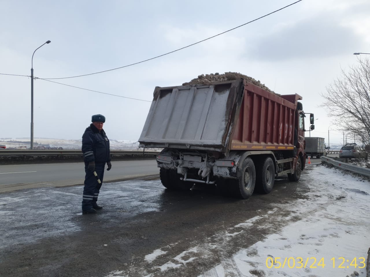 КНМ на трассе Р-255 "Сибирь" 05.03.2024 г.